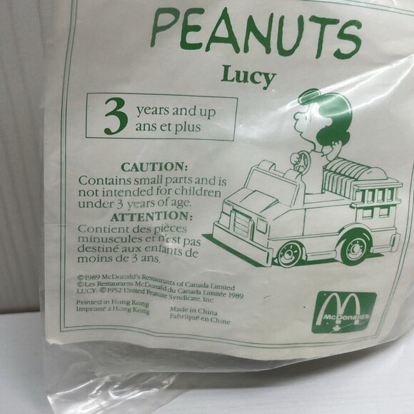 Vintage McDonald's Peanuts Happy Meal Toys 3 NIP & 5 Used Lucy Snoopy  1989 1994 - Picture 5 of 16